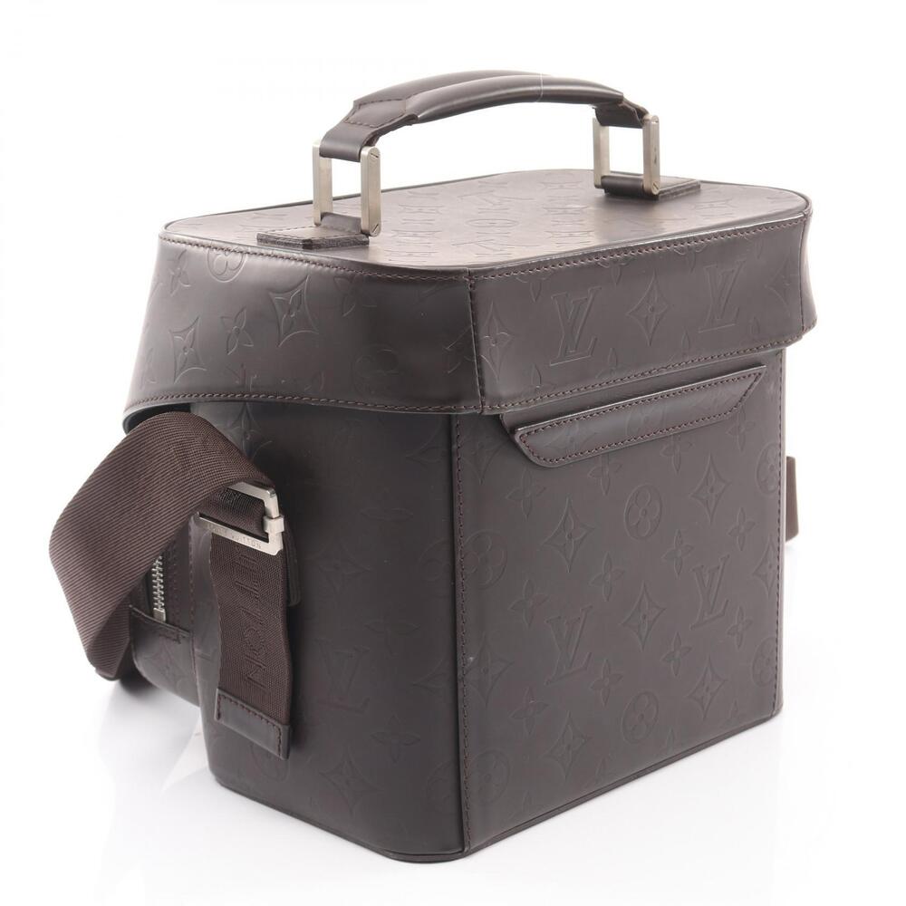 Louis Vuitton Charlie Camera Bag Shoulder Leather Monogram Glac Brown